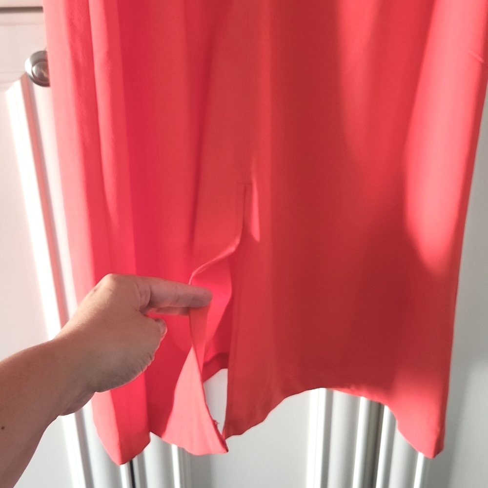 NWT BANANA REPUBLIC | Center Split Belted Midi Dress - Picture 3 of 7